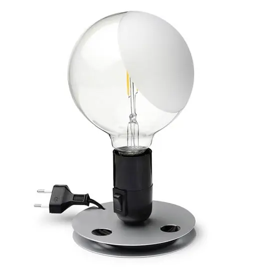 Nueva Colección Lampadina Lámpara de Sobremesa Negro - Flos