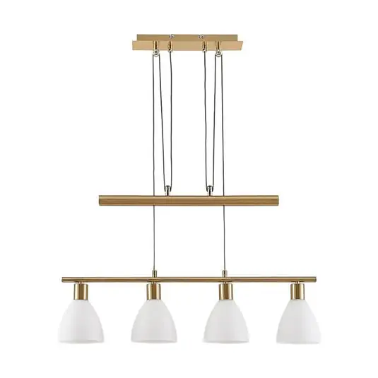 Directo De Fábrica Simeon Lámpara Colgante White/Brass - Lindby