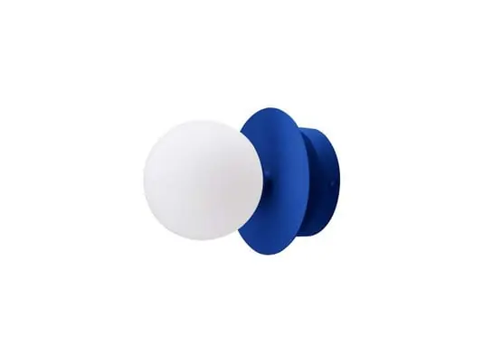 Alta Calidad Plafón Art Decó, IP44, azul/blanco - Globen Lighting