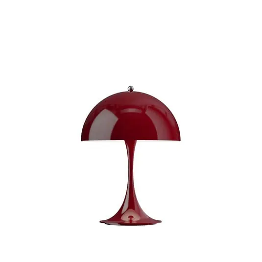 Panthella 250 PORTABLE Lámpara recargable rojo oscuro - Louis Poulsen Lujoso