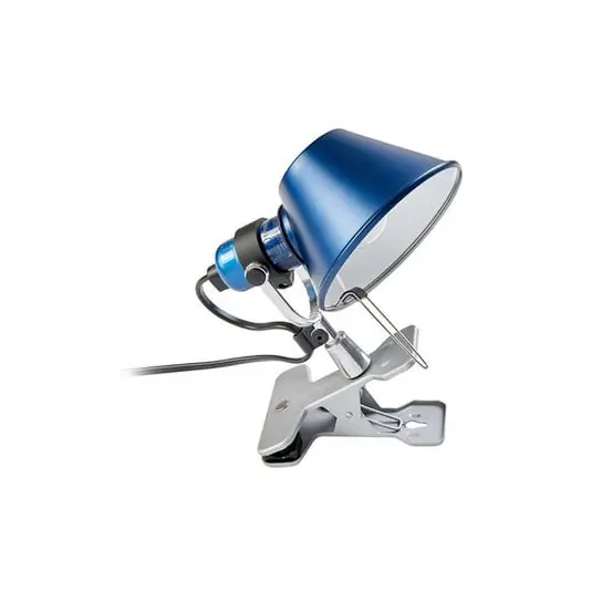 Tolomeo Micro Pinza Aplique de Pared Azul - Artemide Directo De Fábrica