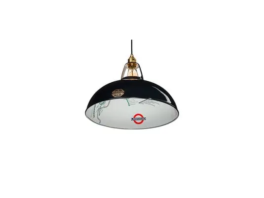 Lámpara colgante grande de diseño de 1933, Ø 40 cm, negra - Coolicon Promoción