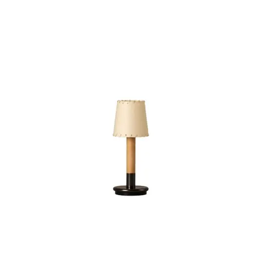 Garantía Incluida Lámpara de mesa Básica Mínima, beige/bronce, 30 cm - Santa & Cole