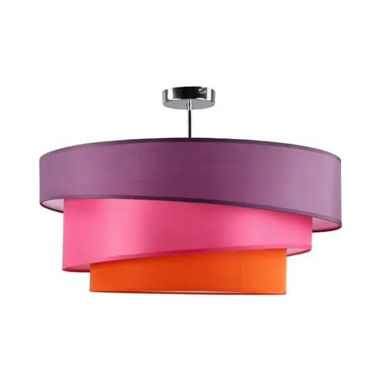 Edición Limitada Melia Lámpara de Techo Violet/Pink/Orange/Chrome - Lindby