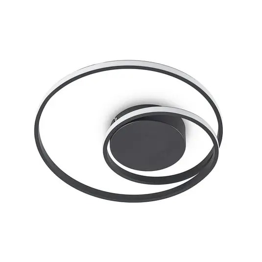 Original Youna LED Lámpara de Techo Black - Lindby