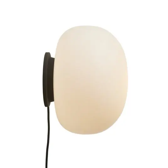 Promoción Exclusiva Aplique de pared Supernate Ø 28 cm, blanco/ópalo, interruptor - FRANDSEN