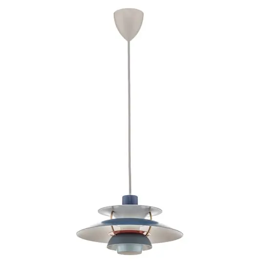 Novedad PH 5 Mini Lámpara Colgante Blue - Louis Poulsen