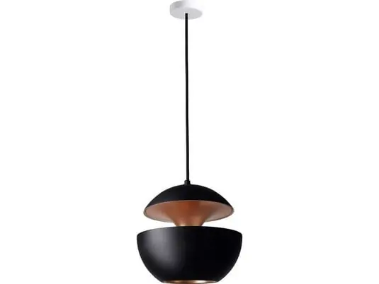 Envío Gratis Here Comes The Sun Lámpara Colgante Ø250 Negro/Cobre - DCW