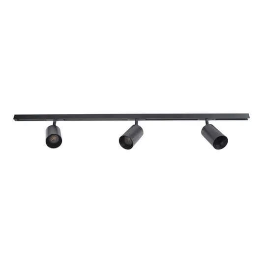 Popular Kit Designline Tube PRO 3 focos, 1,9 m, negro - Antidark