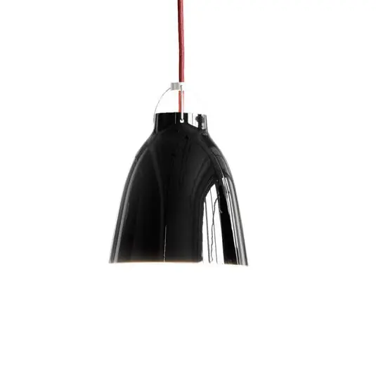 Caravaggio™ P1 Lámpara Colgante Negro - Fritz Hansen Artesanal