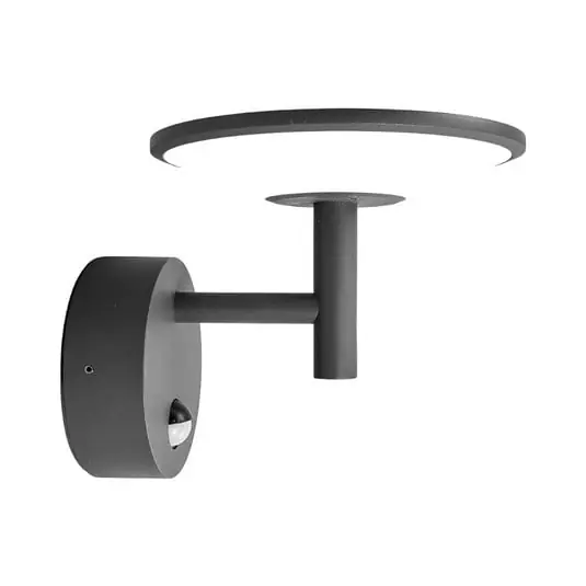 Fenia Aplique Pared Exterior w/Sensor Anthracite/Opal - Lucande Compra Ahora