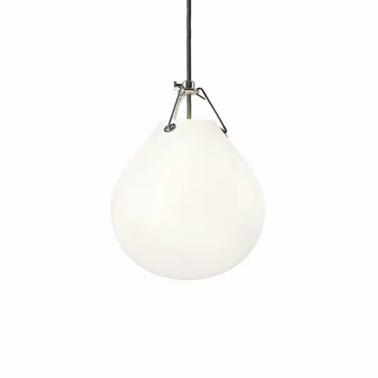 Exclusivo Moser Lámpara Colgante Ø205 Matt White/Opal - Louis Poulsen