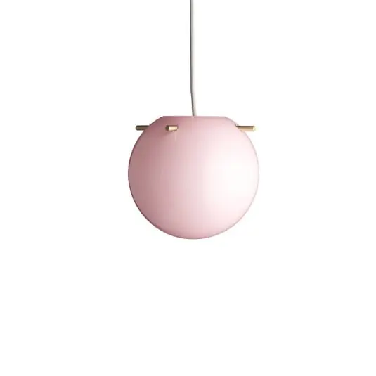 Solo Hoy Koi Lámpara Colgante Ø25 Opal Rose/Brass - Frandsen