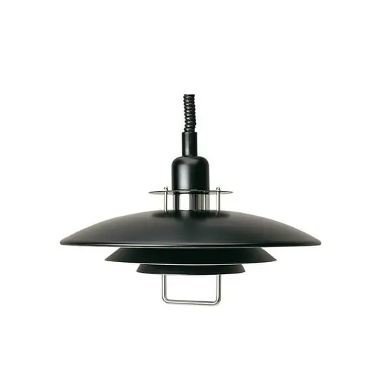 Primus II Lámpara Colgante Ø43 Black/Chrome - Belid Profesional