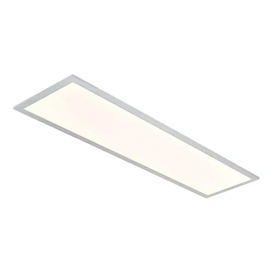 Oferta Flash Kjetil plafón Smart Home 120x30 plateado/blanco - Lindby