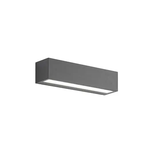 Pedido Al Por Mayor Lengo LED En el exterior Aplique de Pared Down L25 Grafit - Lucande