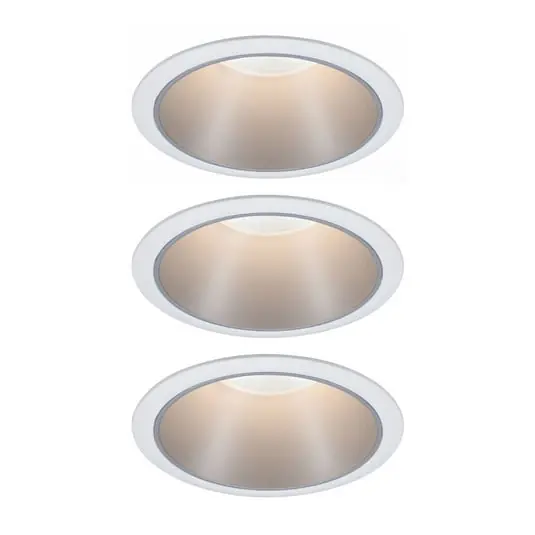 Cole Foco LED plateado-blanco, juego de 3 - Paulmann No Te Lo Pierdas