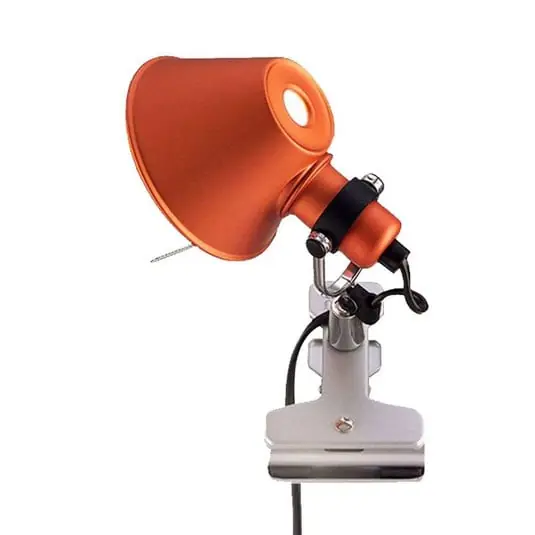 Tolomeo Micro Pinza Aplique de Pared Anaranjado - Artemide Original