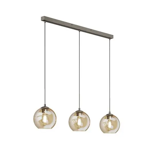 Sofian Lámpara Colgante Amber/Brass - Lindby Liquidación