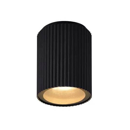 Kyklop Ripple En el exterior Lámpara de Techo Negro - Nordlux Moderno