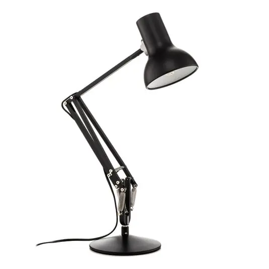 Económico Type 75 Mini Lámpara de Sobremesa Jet Negro - Anglepoise