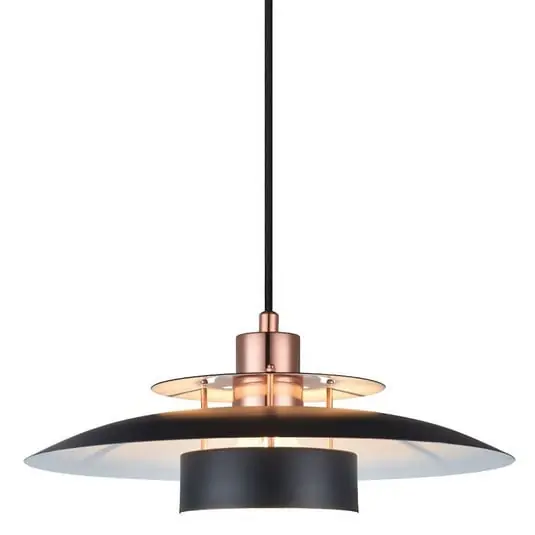 Sørup Lámpara Colgante Matt Black/Copper - Halo Design Precio De Oferta