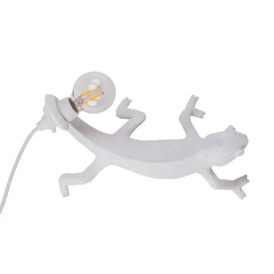 Chameleon Right-Going Down Aplique de Pared Blanco - Seletti Moderno