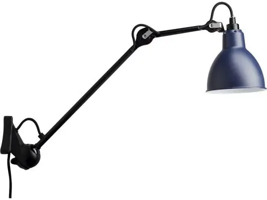Precio Económico 222 Aplique de Pared Azul/Negro - Lampe Gras
