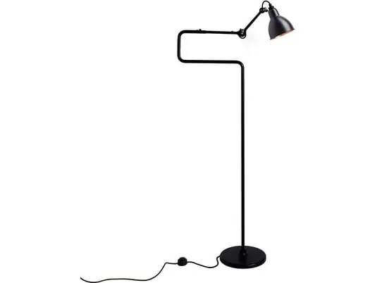 411 Lámpara de Pie Negro/Negro/Cobre - Lampe Gras Solo Hoy
