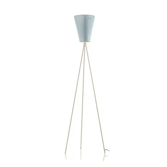 Oslo Wood Lámpara de Pie Blanco/Azul Claro - Northern Última Oportunidad