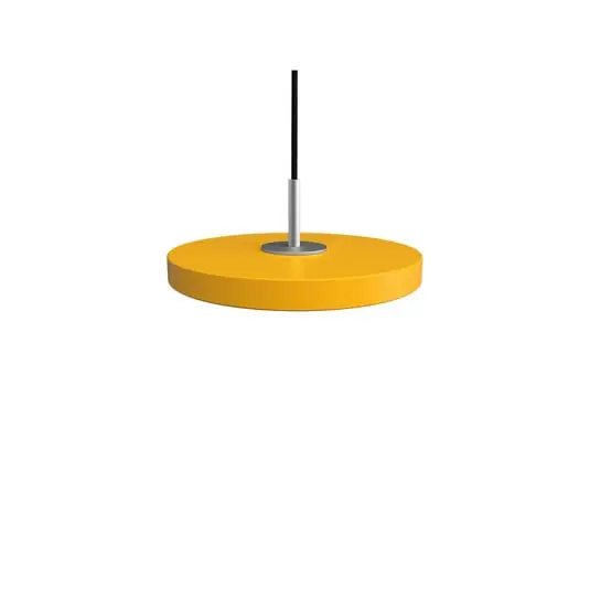 Asteria Lámpara Colgante Micro Saffron Yellow/Steel Top - UMAGE Auténtico
