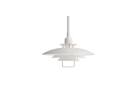 Tendencia Primus II Lámpara Colgante Ø43 Matt White/Brass - Belid