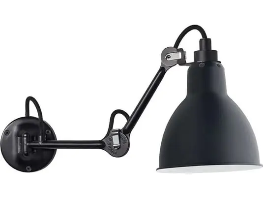 Última Versión 204 Aplique de Pared Negro/Azul - Lampe Gras