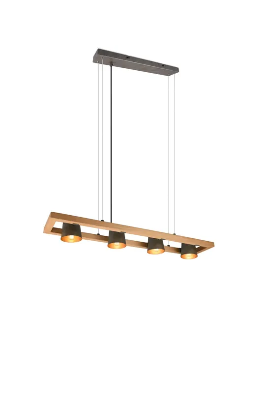 Trio Bell Lámpara colgante de metal níquel antiguo 301900467 Marca Reconocida