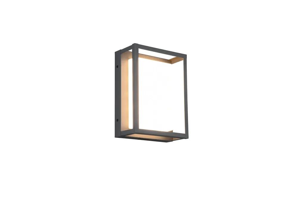 Súper Precio Trio Witham Aplique de pared exterior LED de metal antracita 277860142