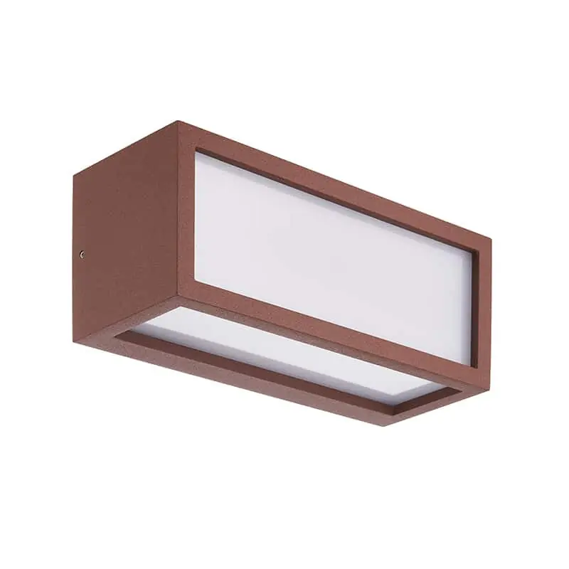 Lujoso Mantra Utah Aplique exterior E27 1 luz IP65 corten 7052