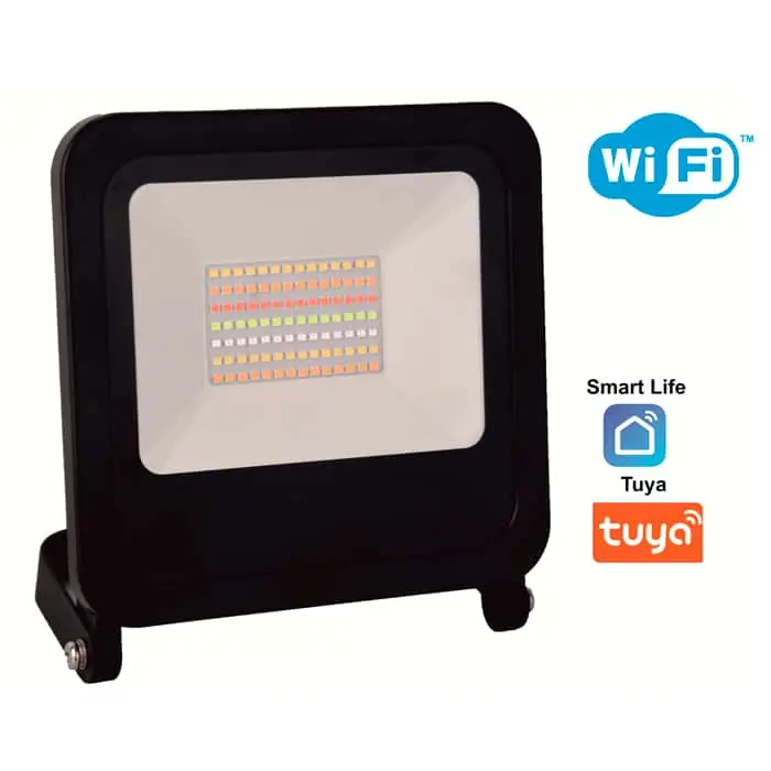 LDV Proyector LED SMD 50w 3750lm 120º RGB WIFI NEGRO ip65 Ordena Ya