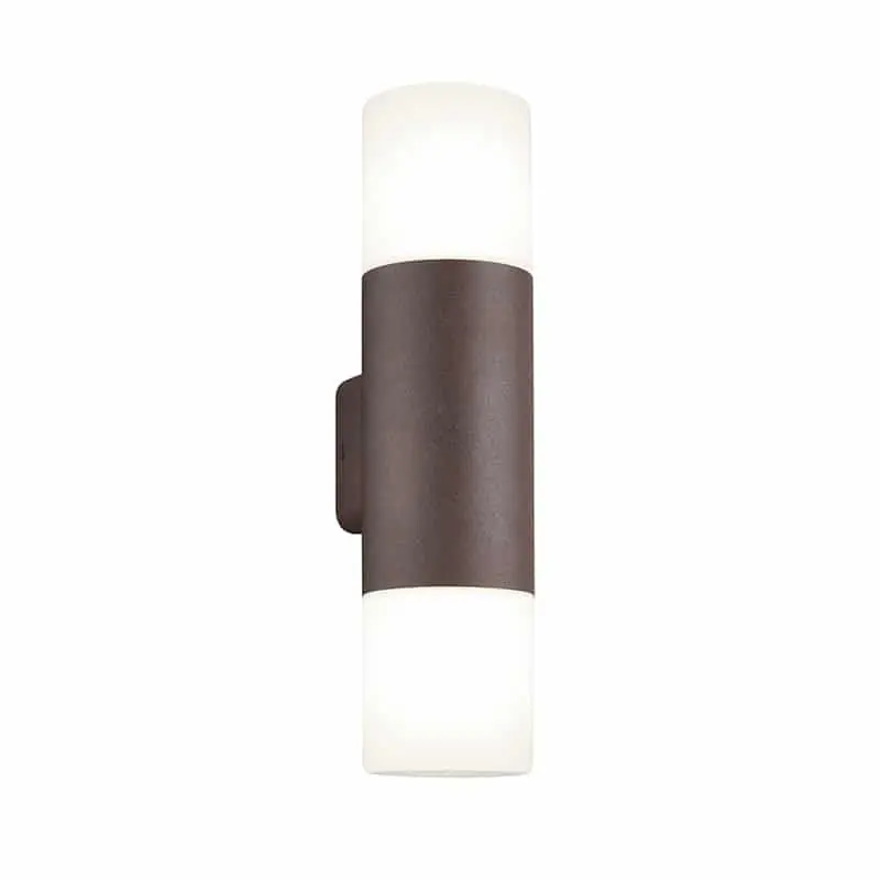 Entrega Rápida Trio Hoosic Aplique de pared exterior de aluminio óxido 222260224