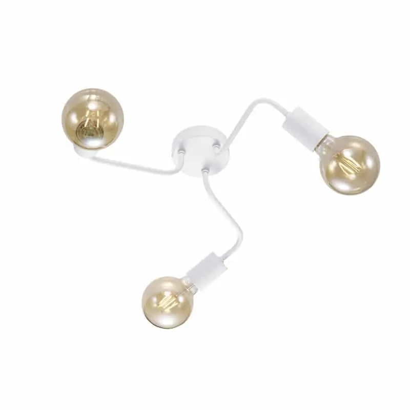 Marca Reconocida Trio DIALLO 608000331 Plafón metal blanco