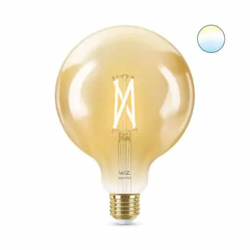 Tendencia Philips Bombilla LED WIZ Filamento ámbar Globo G125 E27 6,7W WIFI E27