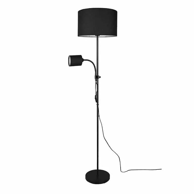 Trio Owen Lámpara de pie de metal negro R40192002 Tendencia