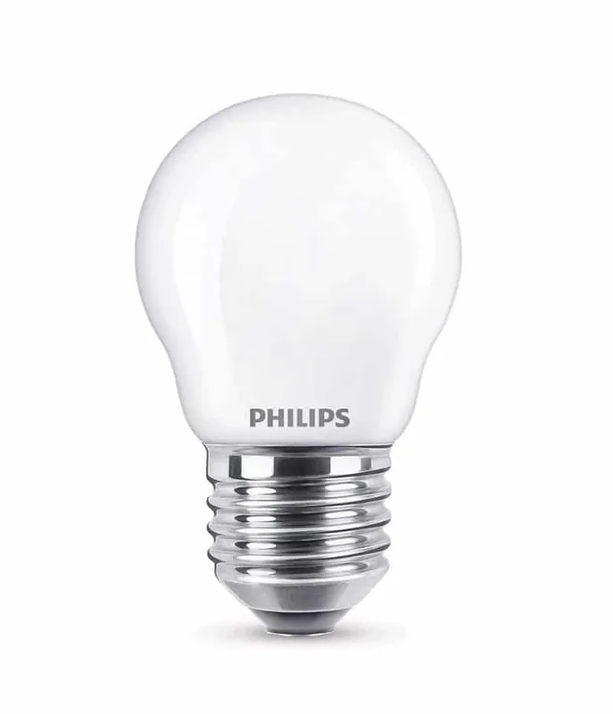 Nueva Colección Philips Bombilla LED Esférica 4,3W E27 Cálida 76347300