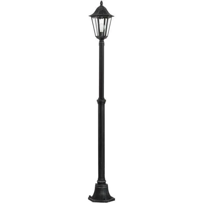 Oferta Especial EGLO Navedo 93464 Farola Navedo 1L Negro Plata-pátina