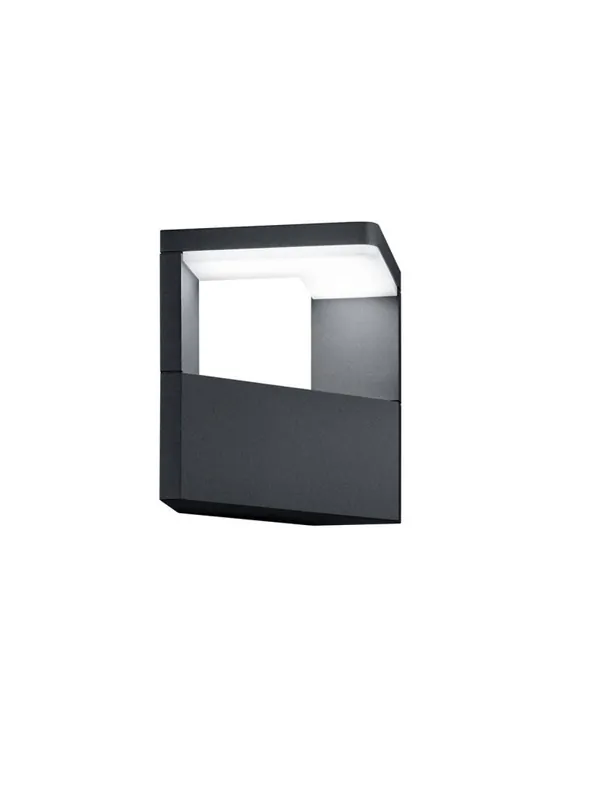 Trio Ganges Aplique de pared exterior LED de aluminio antracita 221760 Oferta De Temporada