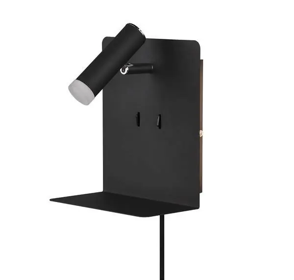Trio Element Aplique de pared LED de metal negro mate 222570232 Pago Seguro