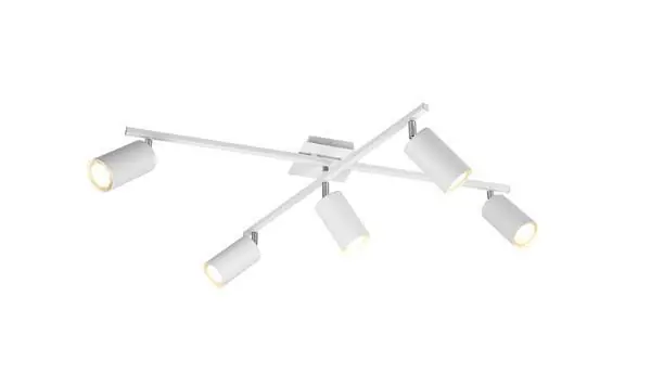 Trio Marley Plafón de metal blanco 612400501 Novedad