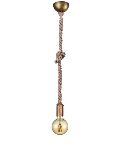 Trio Rope Lámpara colgante de metal bronce viejo 310100104 Promoción