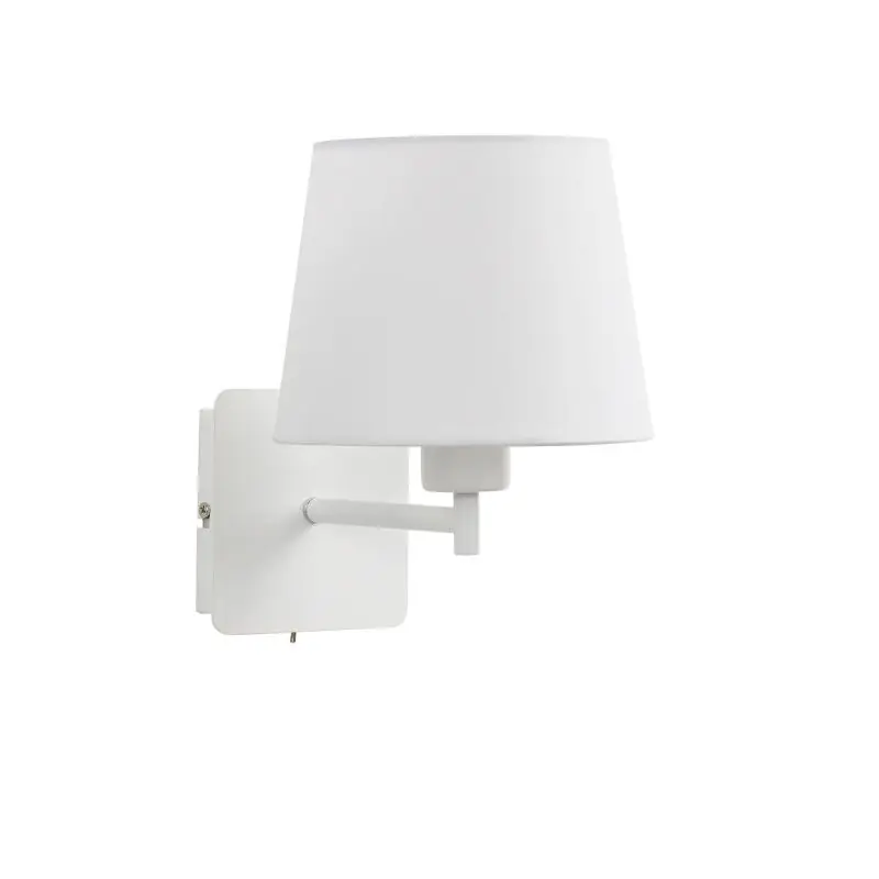 Mayoreo MDC MAILAND SINGLE Aplique de pared E27 blanco mate con pantalla 57559