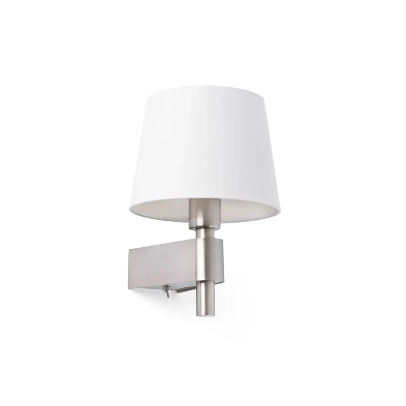Súper Precio Faro Room 29974 Aplique 1L LED niquel mate y pantalla blanco