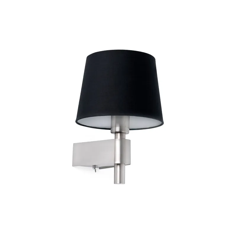 Liquidación Faro Room 29975 Aplique 1L LED niquel mate y pantalla negro